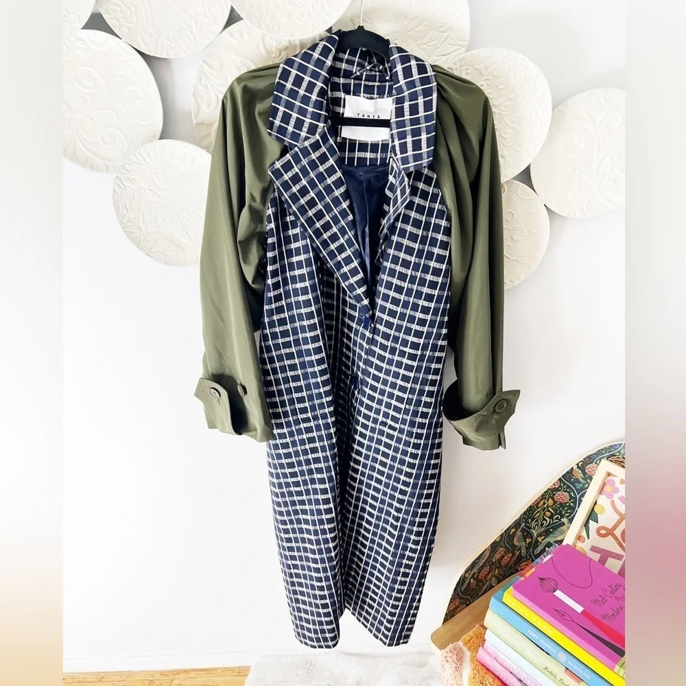 Tanya Taylor Lotta Plaid Coat NWT Medium - Picture 4 of 7